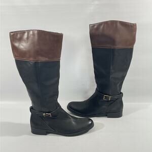 Merona Womens Riding Boots 6 Brown Black